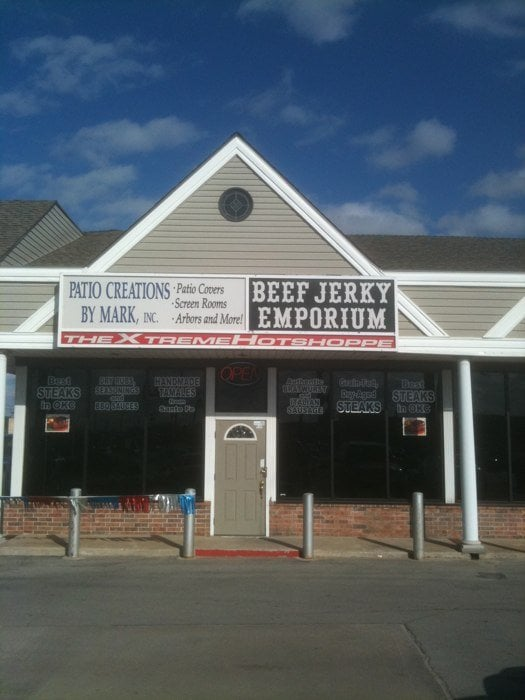The Beef Jerky Emporium storefront in the early years