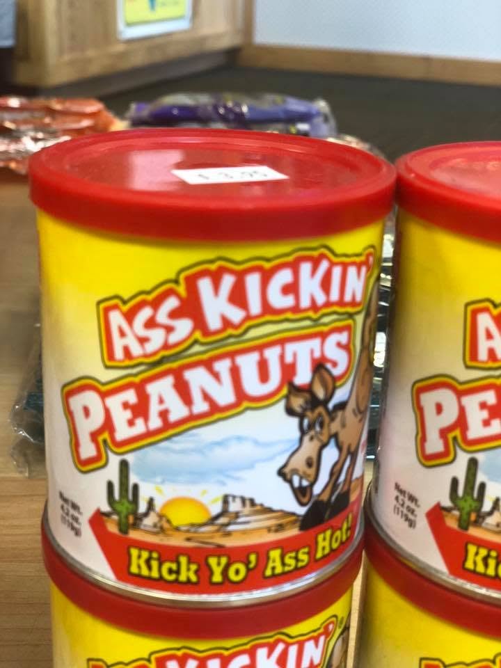 Product 128 on the shelf at The Beef Jerky Emporium