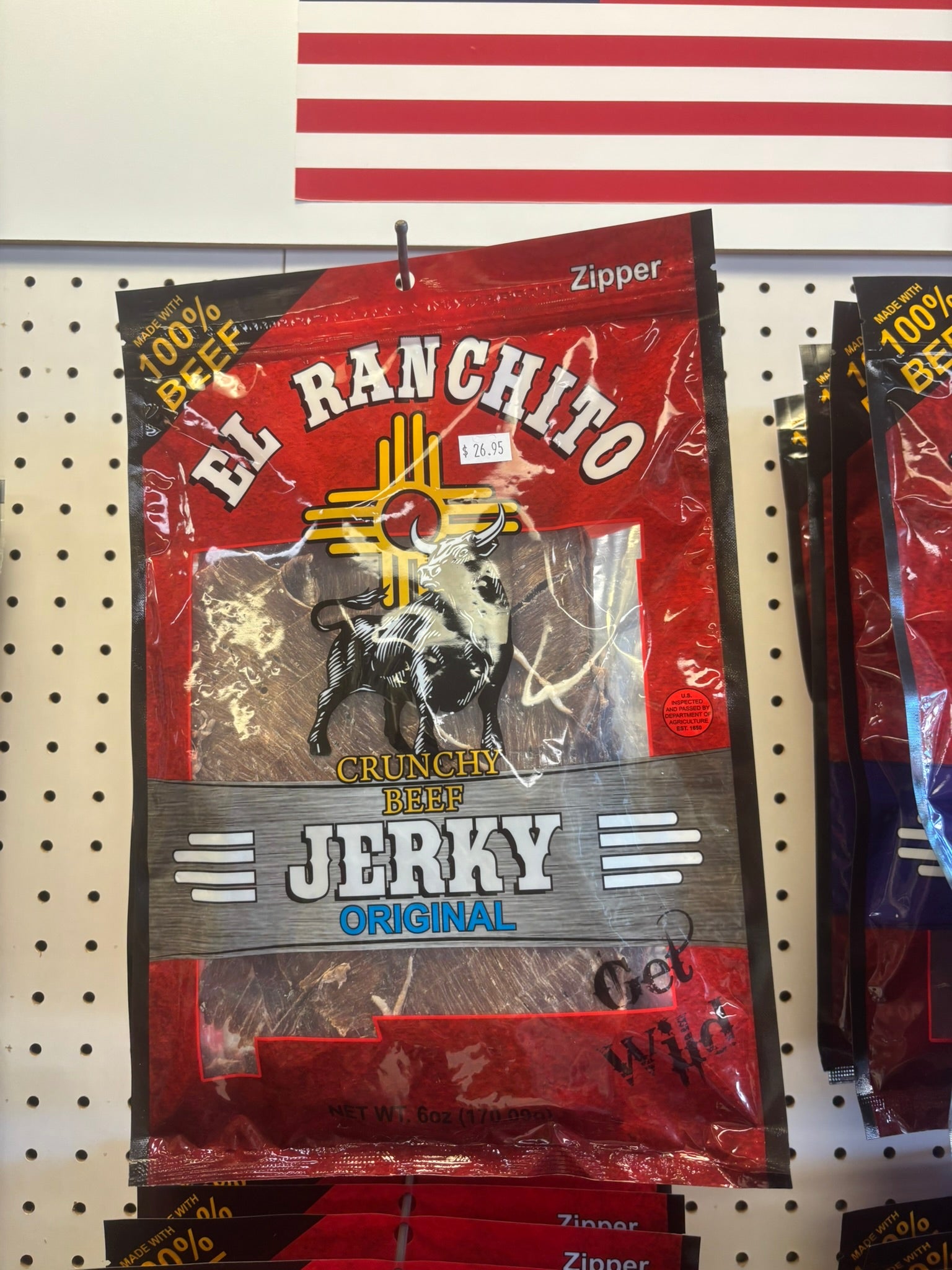 El Ranchito jerky on the shelf at The Beef Jerky Emporium